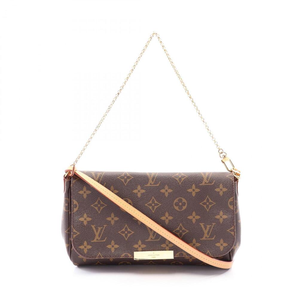 Louis Vuitton Favorite MM Monogram 2-Way Handbag, Coated Canvas Leather, Wome...